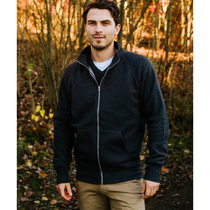 YOU Kings sweat cardigan, Sort, 5XL