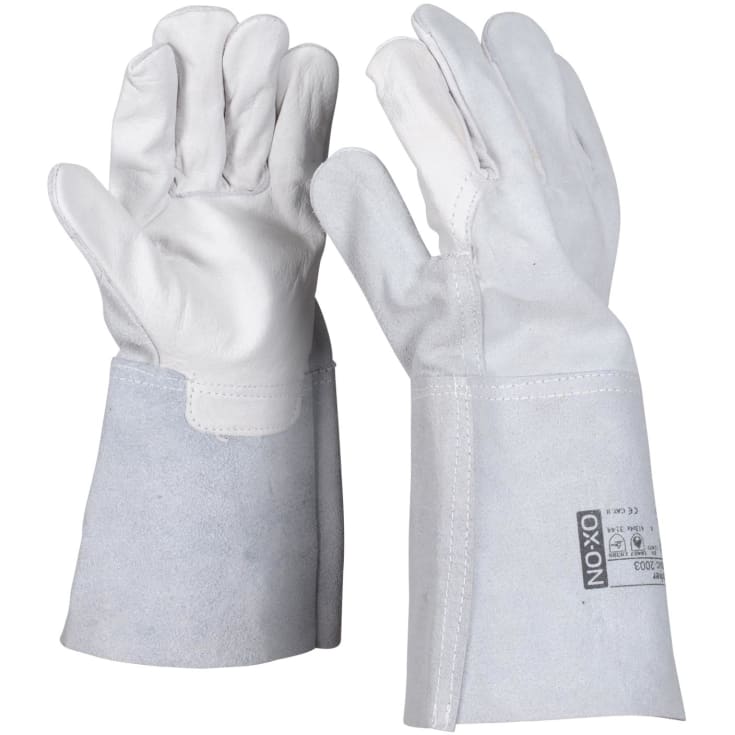 OX-ON Worker Basic 2003 svejsehandsker, Hvid, 10