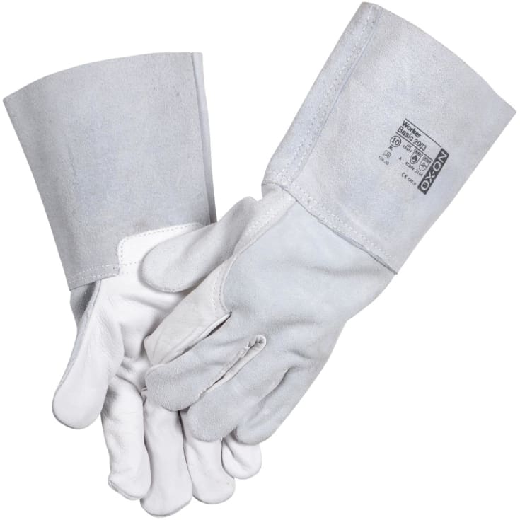 OX-ON Worker Basic 2003 svejsehandsker, Hvid, 10