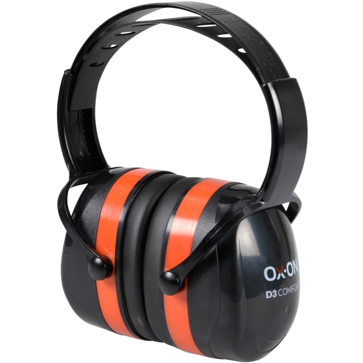 OX-ON D3 Comfort høreværn, Sort/Rød, ONESIZE