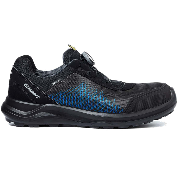 Grisport 70572 BOA skyddssko, S1P, svart/blå, st 46