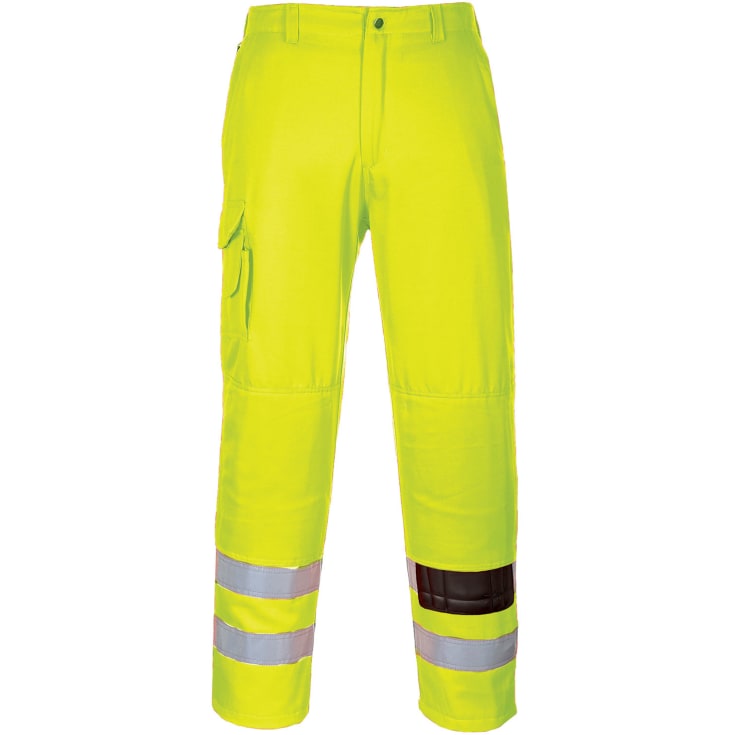 Portwest arbejdsbukser, Hi-Vis Gul, L