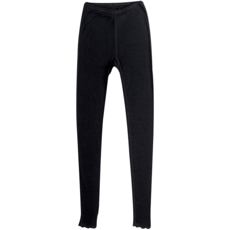 Joha Cecilie dame leggings med merinould, Sort, XL