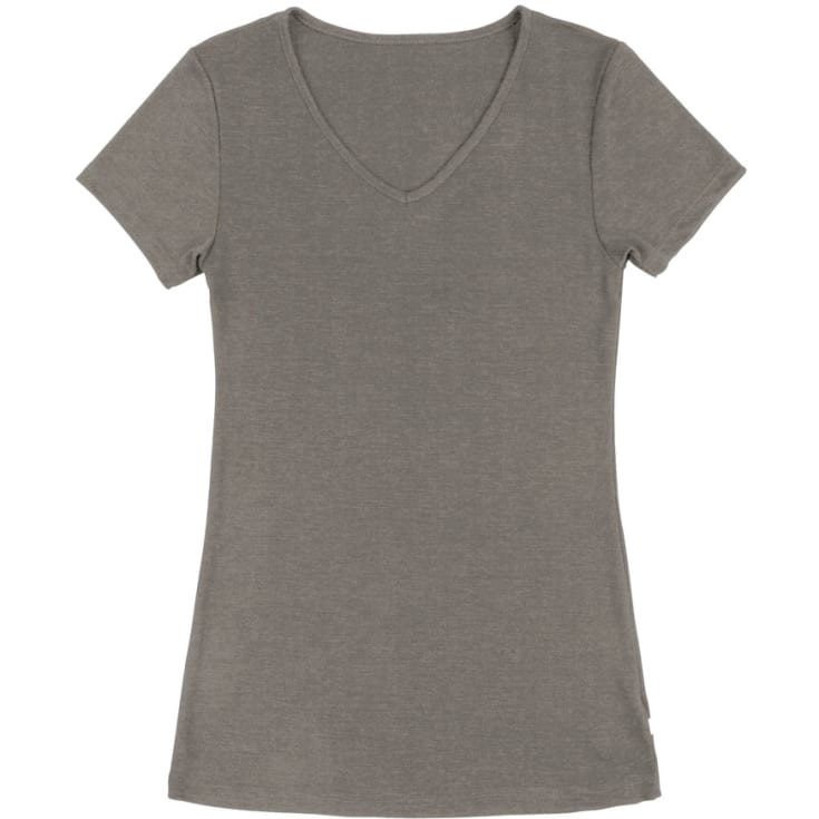 Joha Sara dame T-shirt, uld/silke, Sesam melange, 2XL