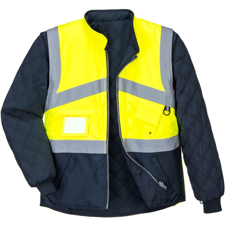 Portwest termojakke, Hi-vis Gul/Marine, L