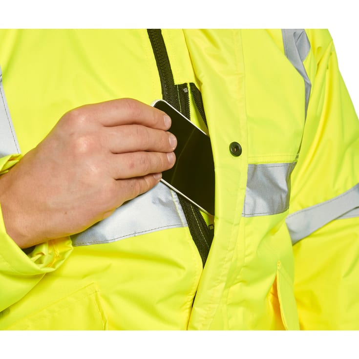 Portwest vinterjakke, hi-vis gul, str. M