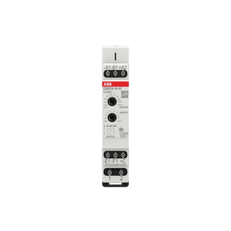 ABB kiprelæ, 1 NO, central justerbar, AC, 16A, 8-230V