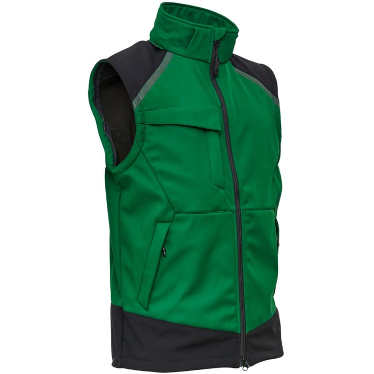 ELKA Working Xtreme 2-i-1 softshelljakke, Grøn/Sort, L