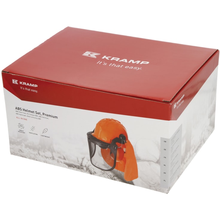 Kramp Premium skovhjelmspakke, Orange/Sort, ONESIZE