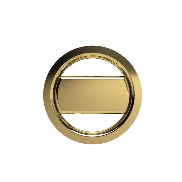 Skanitek afløbssæt med rundt overløb, børstet messing