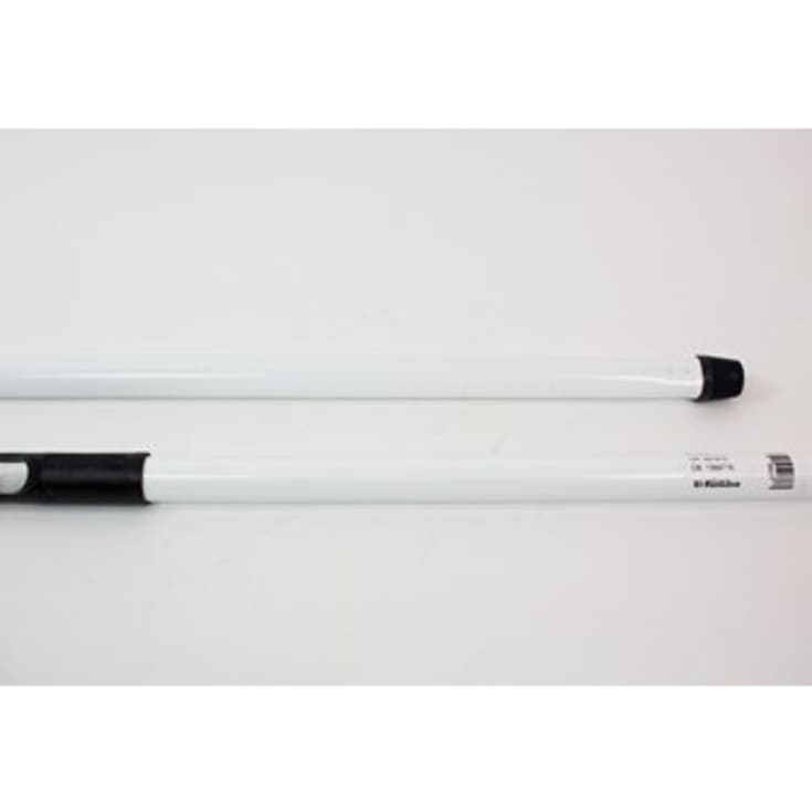 10 st Roliba skaft med gänga, metall, vit, 1300 mm