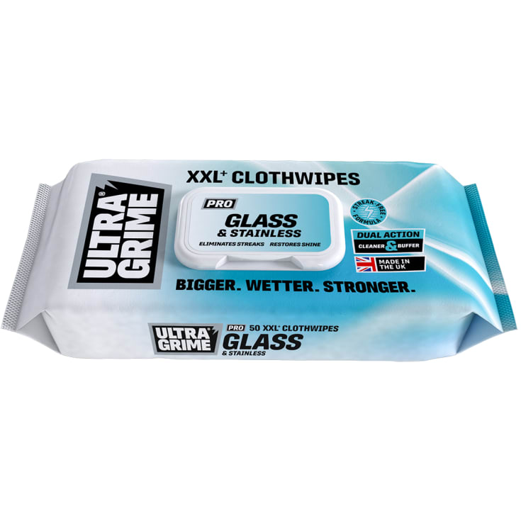 UltraGrime Pro glas rens multiuse wipes, 50 stk.