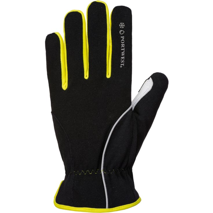 Portwest A776 vinter arbejdshandsker, Hvid/sort/gul, 2XL/11