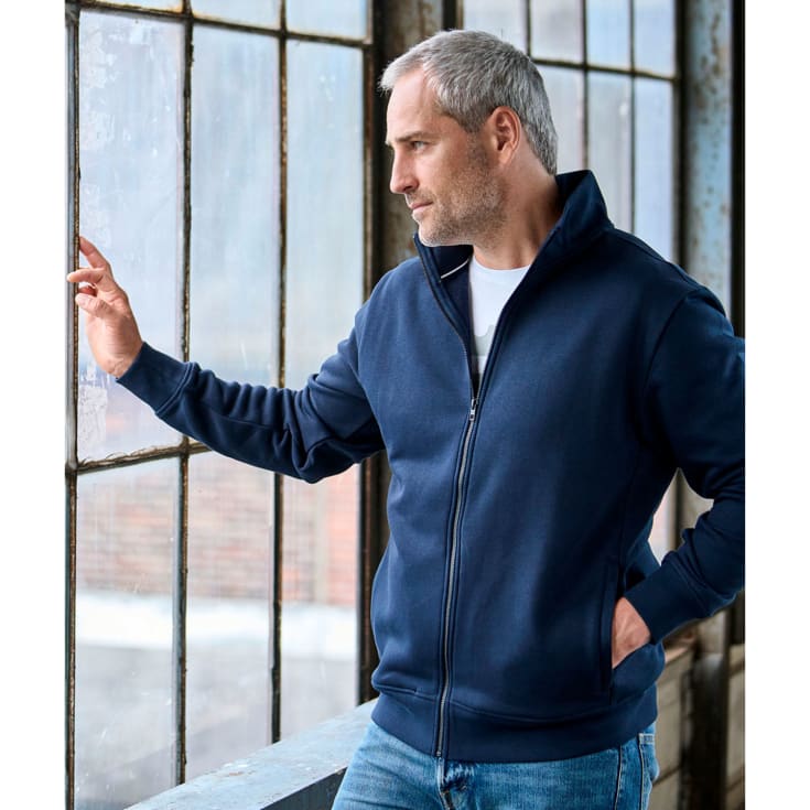 Tee Jays sweat cardigan, Navy, 3XL