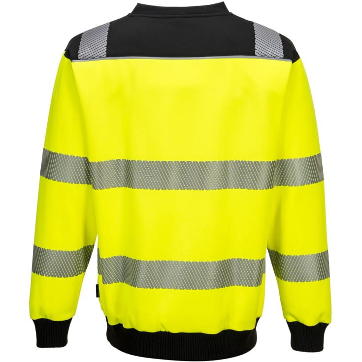 Portwest PW3 sweatshirt, Hi-vis Gul/Sort, L