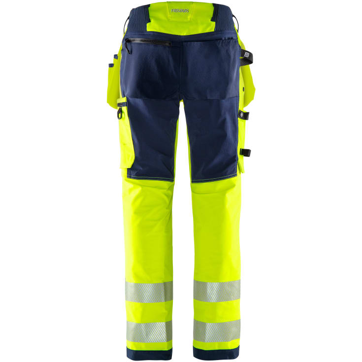 Fristads Green håndværkerbukser 2644 GSTP full stretch, Hi-Vis gul/marine, C54
