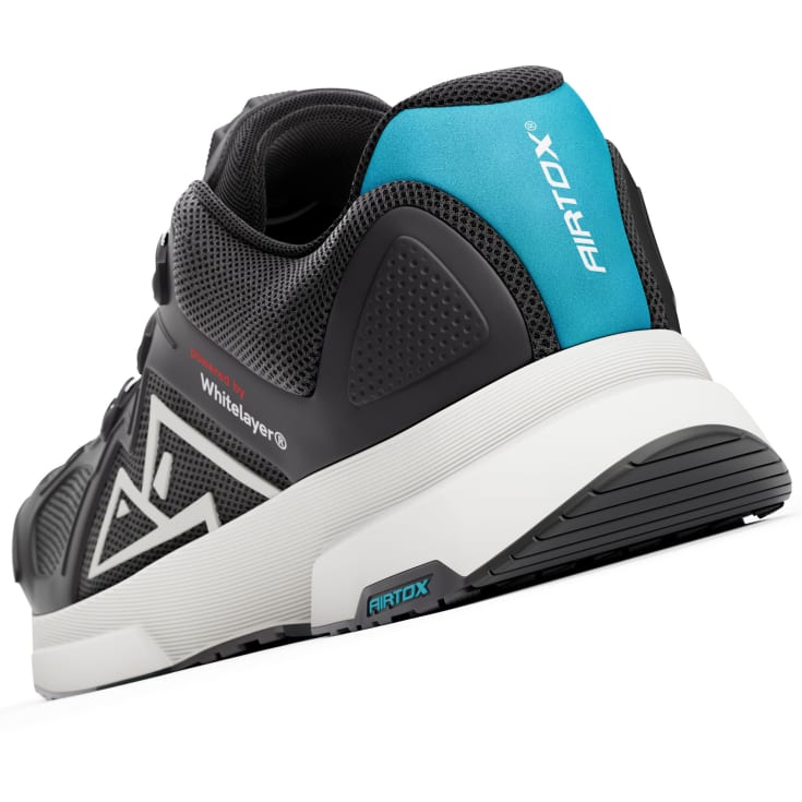 Airtox FM11 sikkerhedssko S1PS, Sort/Hvid, 42