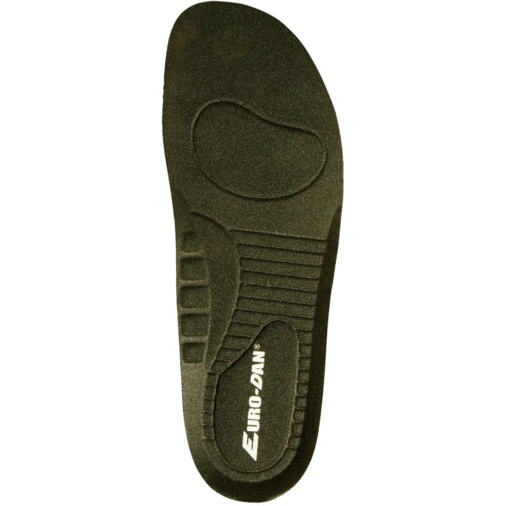 Euro-Dan Flex indlægssåler til træsko med hælkappe, Sort, 41