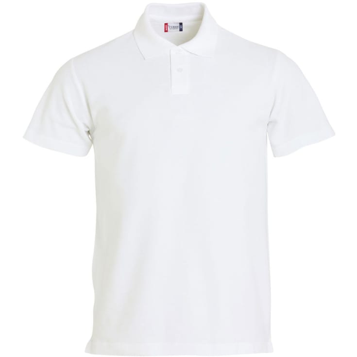 Clique Basic Polo til børn, Hvid, 110/120