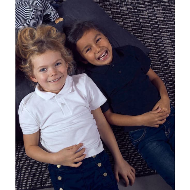 Clique Basic Polo til børn, Dark navy, 110/120