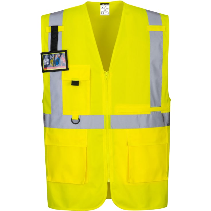 Portwest arbejdsvest, Hi-Vis Gul, L
