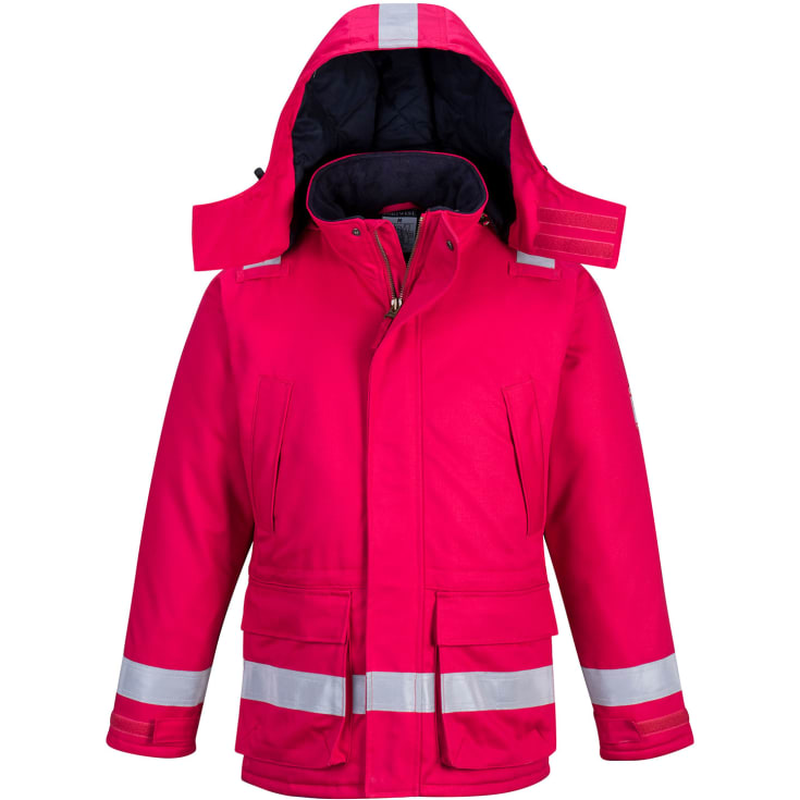 Portwest BizFlame vinterjakke, Rød, 2XL