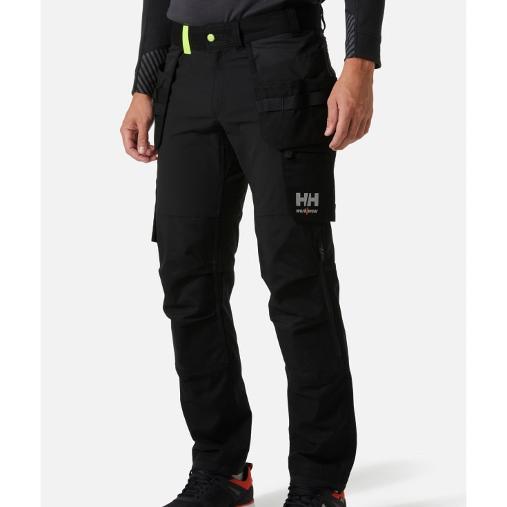 Helly Hansen Oxford arbetsbyxor med 4-vägs stretch, svart, st D104