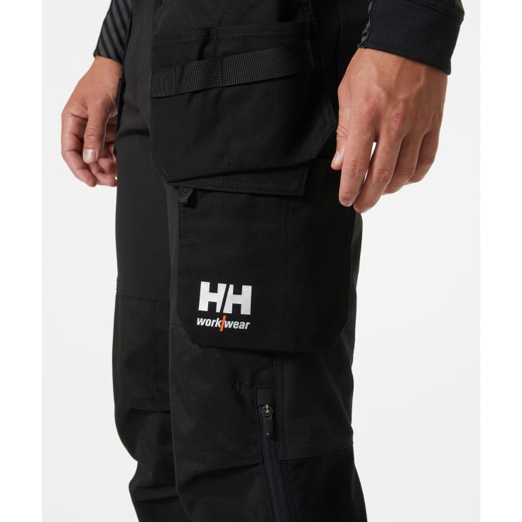 Helly Hansen Oxford håndværkerbukser med 4-vejs stretch, sort, str. C70