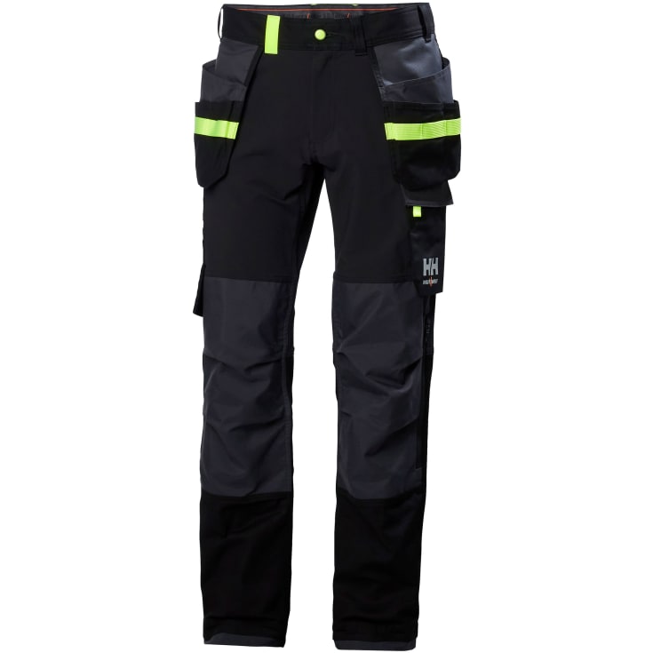 Helly Hansen Oxford arbetsbyxor med 4-vägs stretch, svart/mörkgrå, st C56
