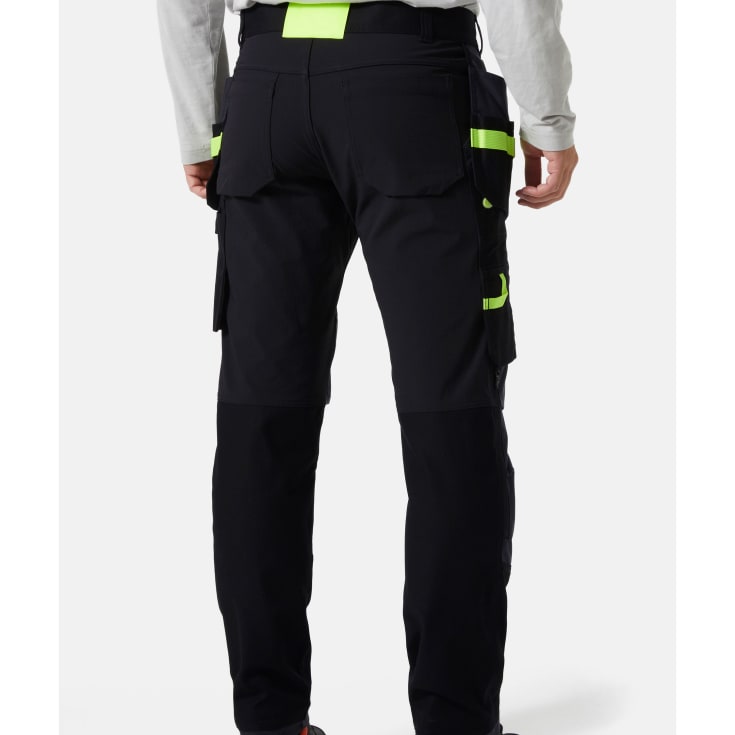 Helly Hansen Oxford arbetsbyxor med 4-vägs stretch, svart/mörkgrå, st C56