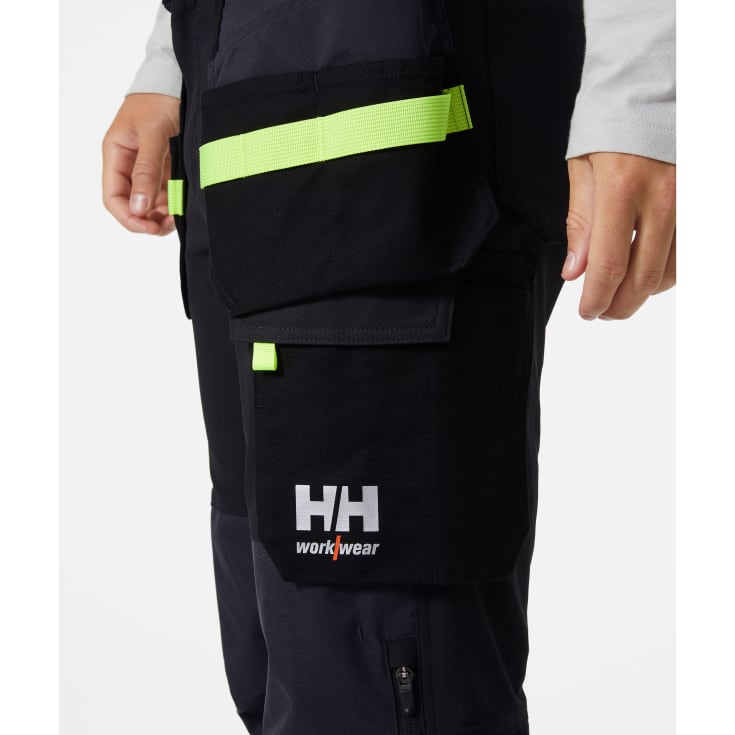 Helly Hansen Oxford arbetsbyxor med 4-vägs stretch, svart/mörkgrå, st C56