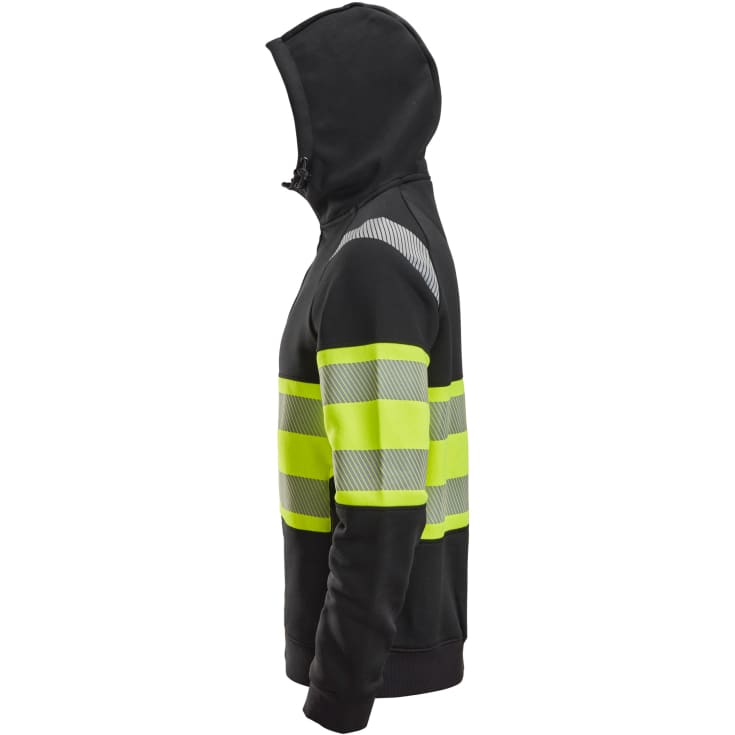 Snickers hættetrøje 2838, Sort/Hi-Vis Gul, 3XL