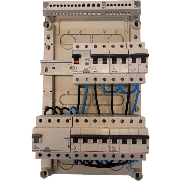 Færdigmonteret gruppetavle, LLK2 01.2030