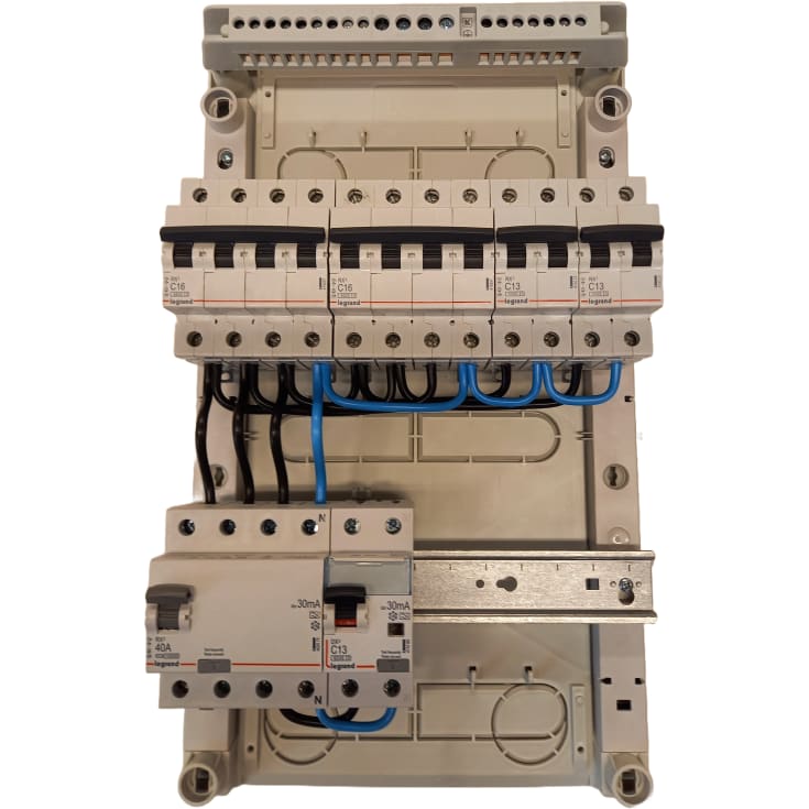 Færdigmonteret gruppetavle, LLK2 01.2020