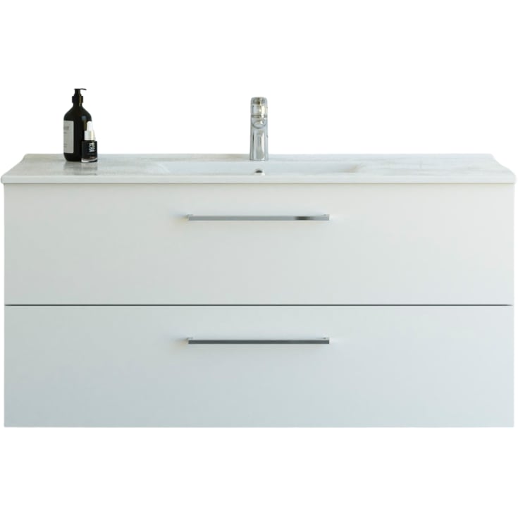 Dansani Mido+ møbelpakke, 121x45,5 matt hvit