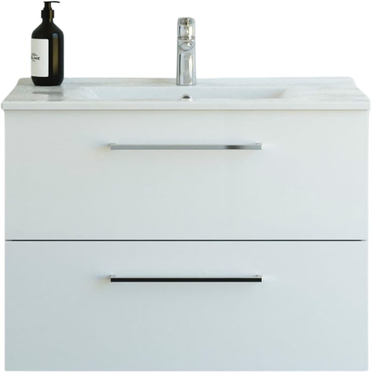 Dansani Mido+ möbelpaket, 81x45,5 vit högglans