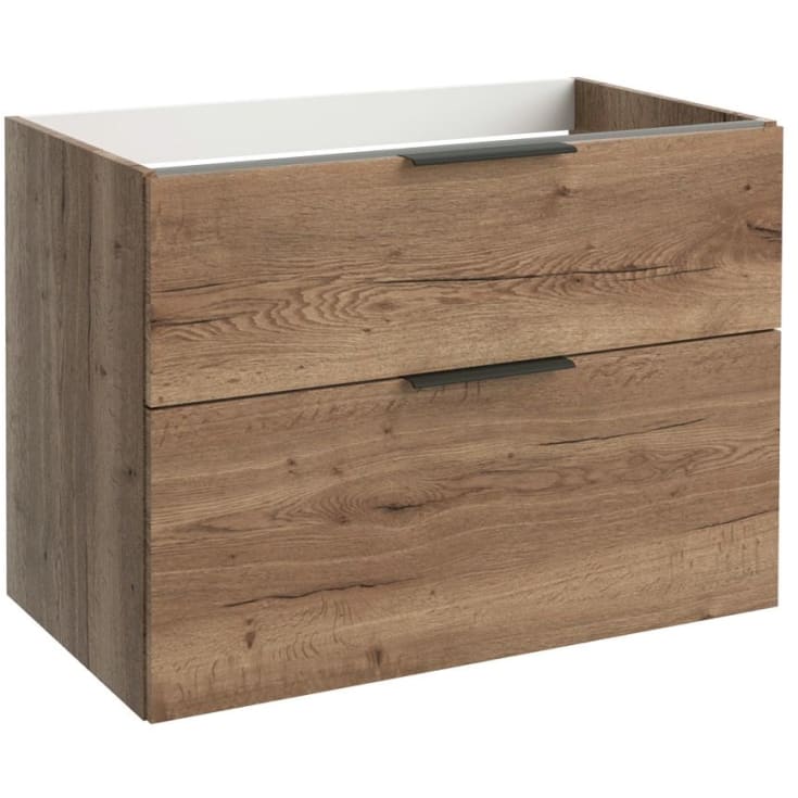 Korsbakken BIG servantskap, med 2 skuffer, soft-close, 79x45,5 cm, eik natur