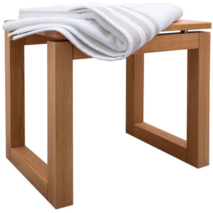 Korsbakken benk, 48 cm, eik