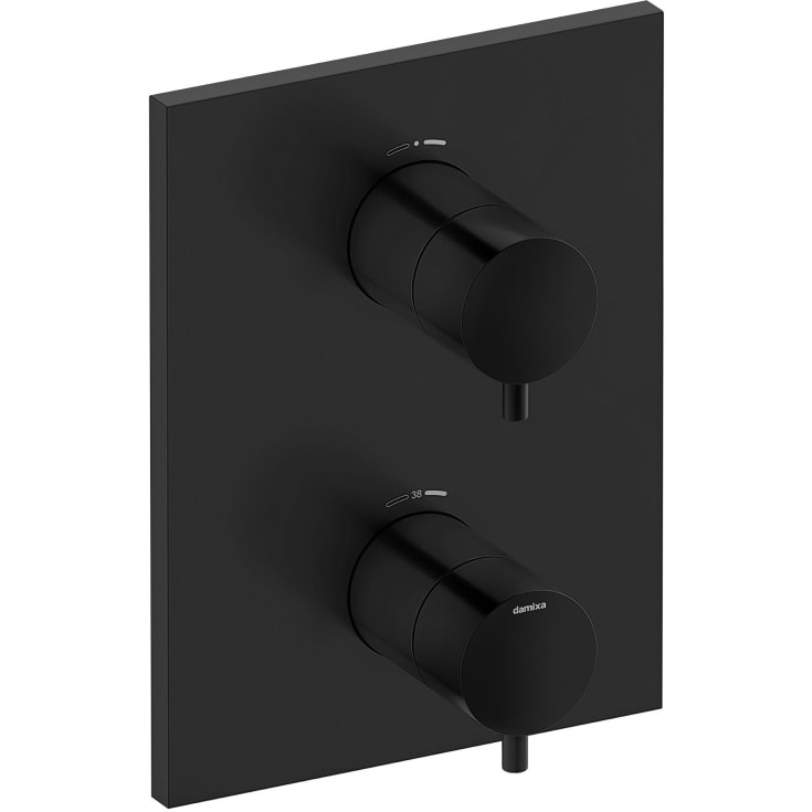 Damixa Silhouet dusjsett, matt sort pvd