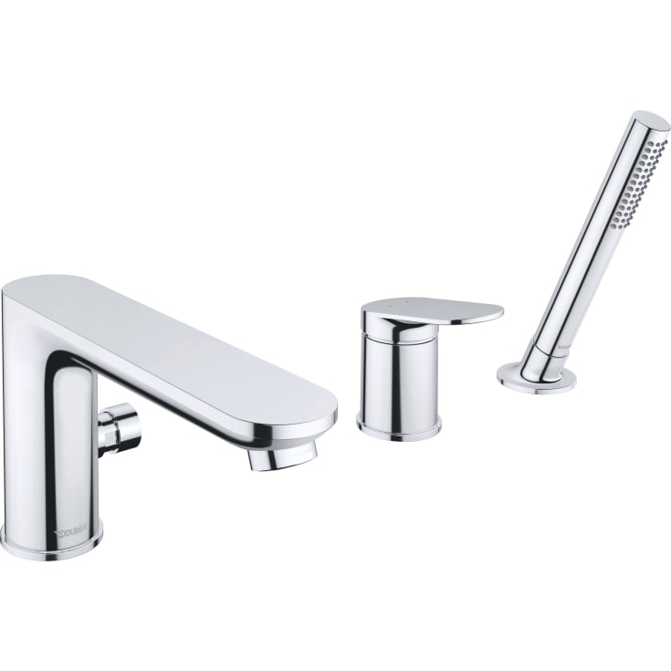 Duravit Wave badekarbatteri med dusjsett, krom