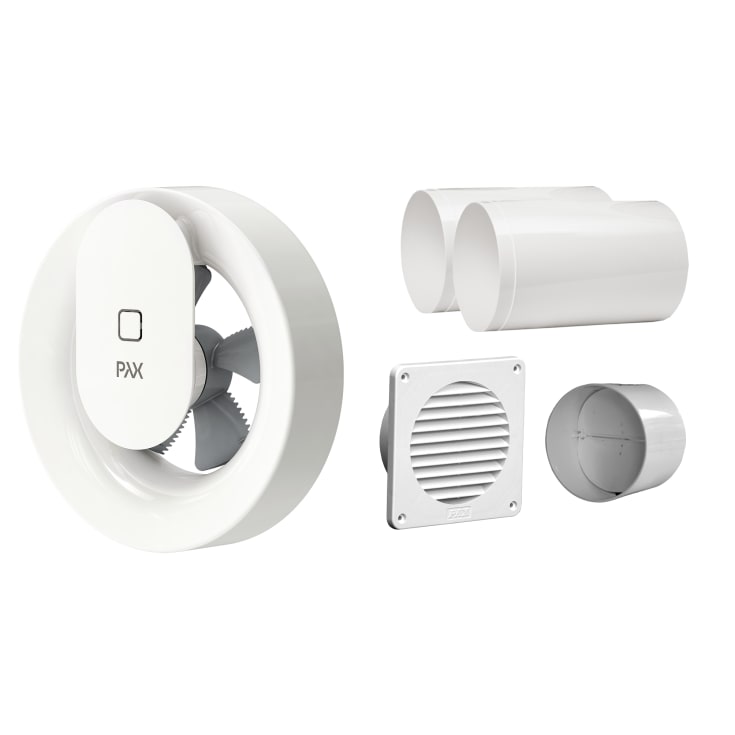 Pax komplet ventilationspakke, Ø100mm, hvid
