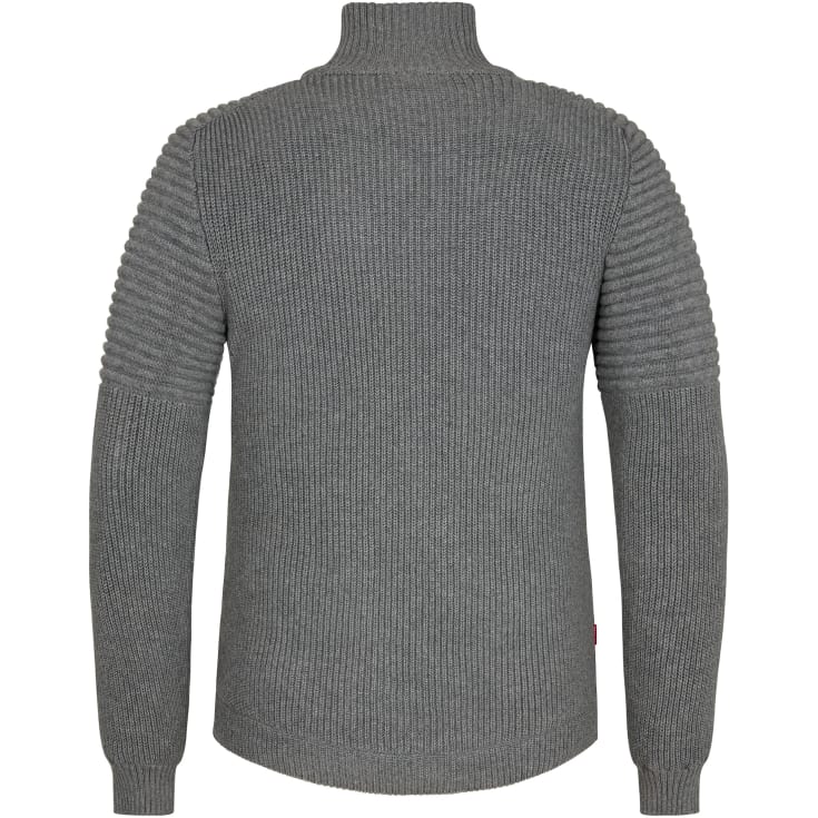 Engel Extend windbreaker strikcardigan, Gråmeleret, 2XL