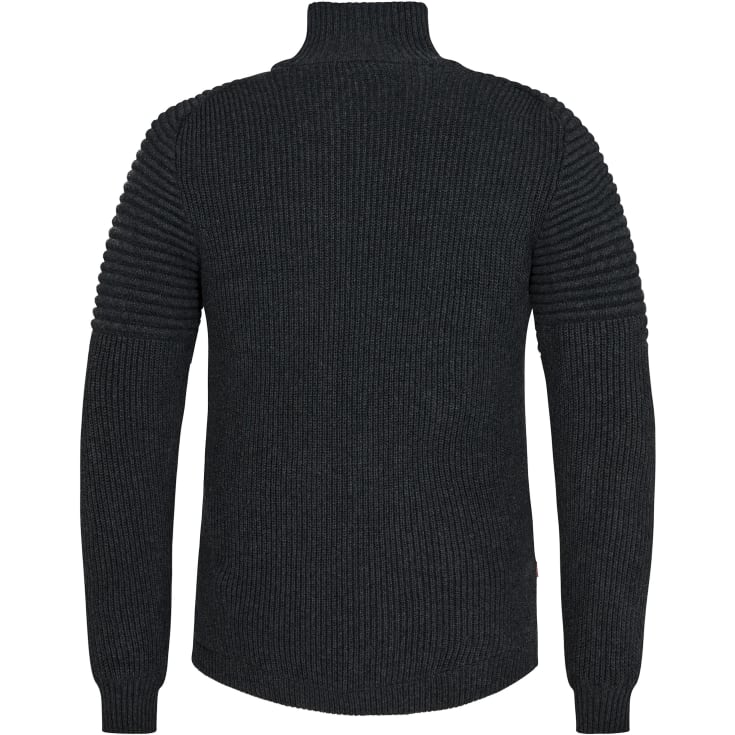 Engel Extend windbreaker strikcardigan, Mørk Gråmeleret, 6XL