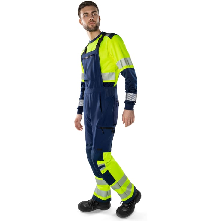 Fristads Green overalls 1032 GSTP full stretch, Hi-Vis gul/marine, C54