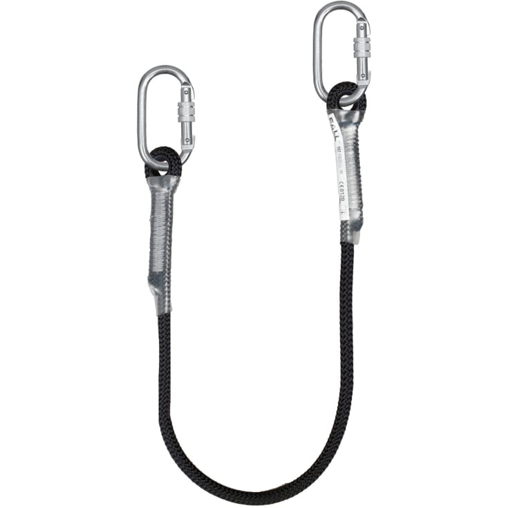 Fall Safe FS082 støtteline med karabiner, Sort, ONESIZE