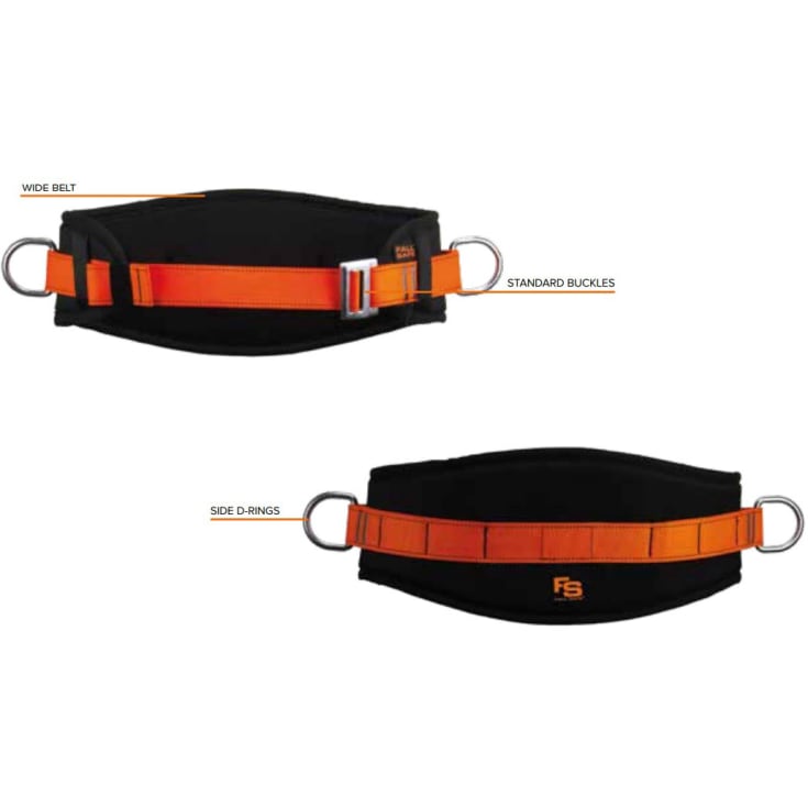 Fall Safe BASIC 2 Liftsæt med bælte, Sort, ONESIZE