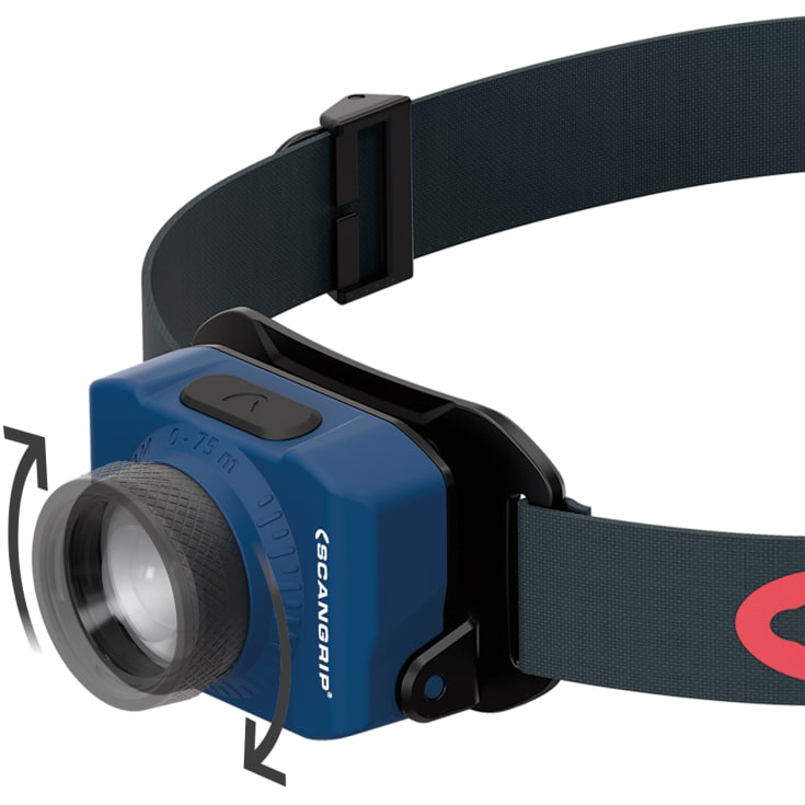 Genopladelig pandelampe ZOOM, 220 lumen