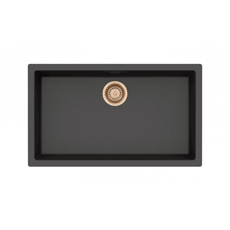 Reginox Amsterdam 72 kjøkkenvask, 780x460 mm, black silvery