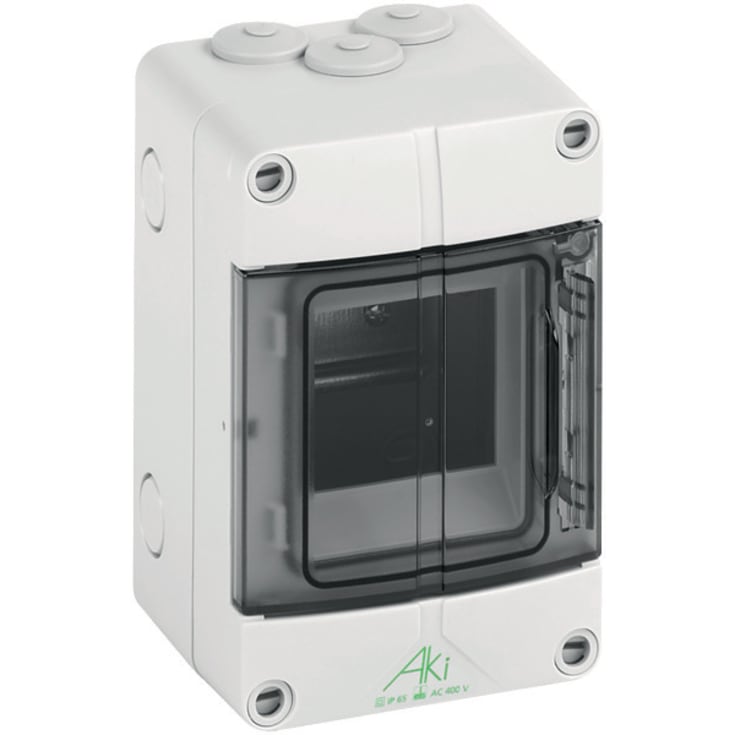 Gruppetavle AKi3 3-modul med PE/N terminal IP65