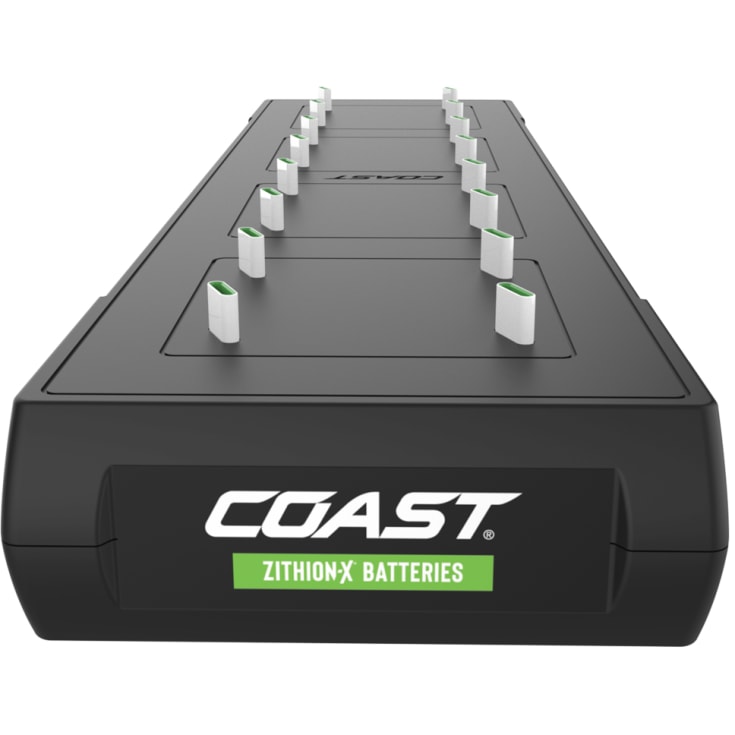 COAST-lader for 16 stk. Oppladbare USB-C-batterier